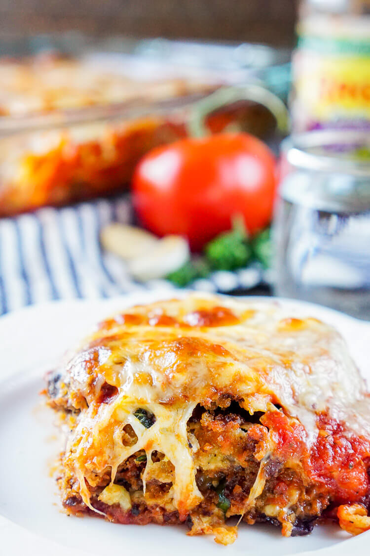 This Eggplant Parmesan is made with layers of eggplant, cheese, sauce, and memories. An easy and mouthwatering Italian classic you'll make again and again!