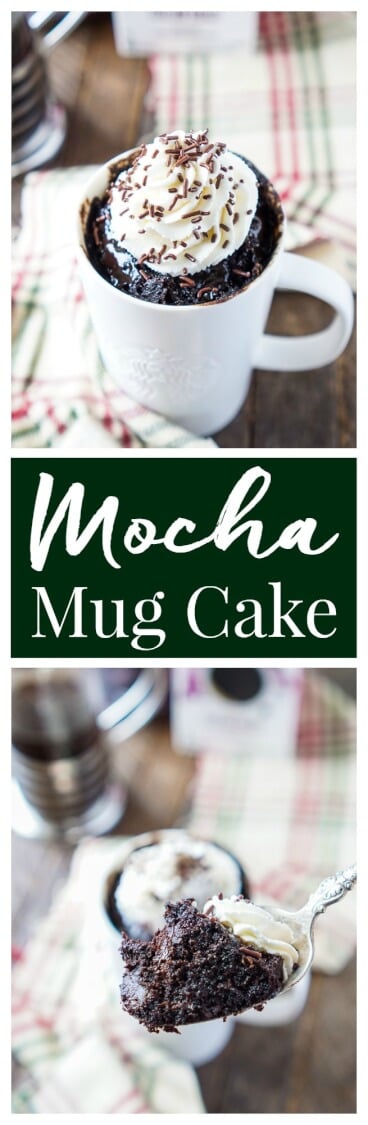 This Coffee Mug Cake is bold and rich and so easy to make! It's ready to eat in less than 5 minutes and loaded with notes of coffee, chocolate, and sugar!