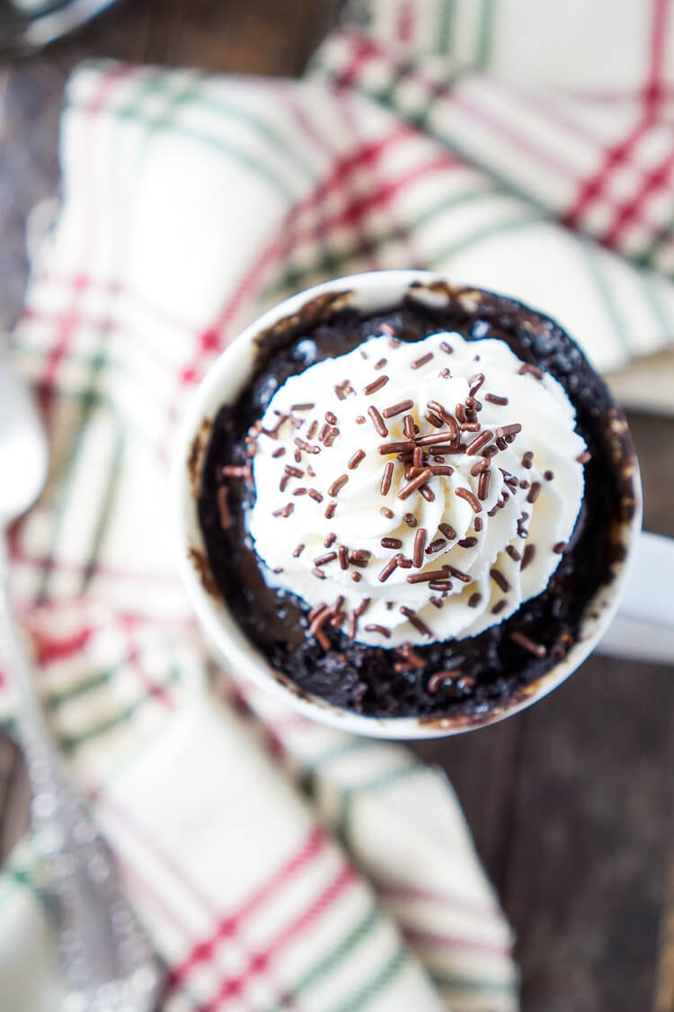 This Coffee Mug Cake is bold and rich and so easy to make! It's ready to eat in less than 5 minutes and loaded with notes of coffee, chocolate, and sugar!