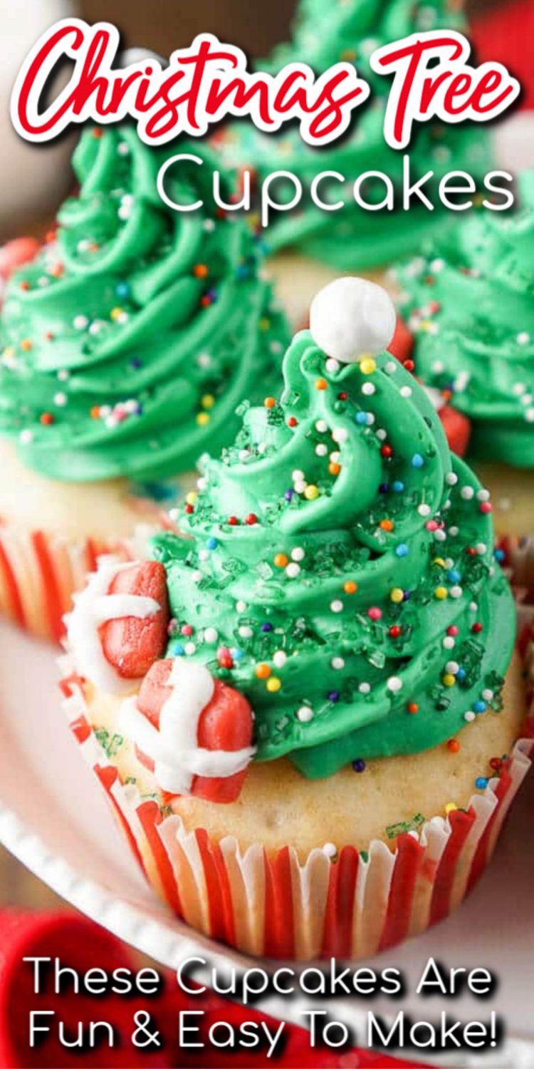 Easy Christmas Tree Cupcakes Sugar And Soul