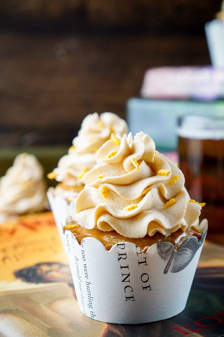 Harry Potter Butterbeer Cupcakes