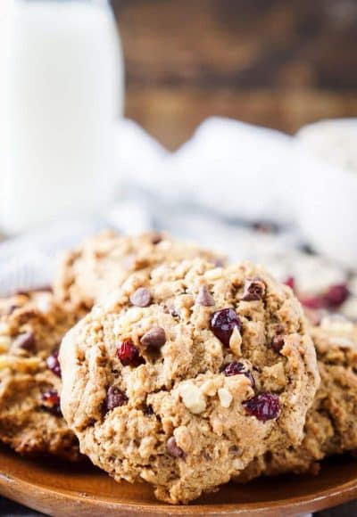 These Everything Breakfast Cookies are a hearty and wholesome way to start your day! Made with a little bit of everything, they're a tasty breakfast loaded with protein and fiber that will keep you full! There's 8g of protein and 5g of dietary fiber in each cookie!