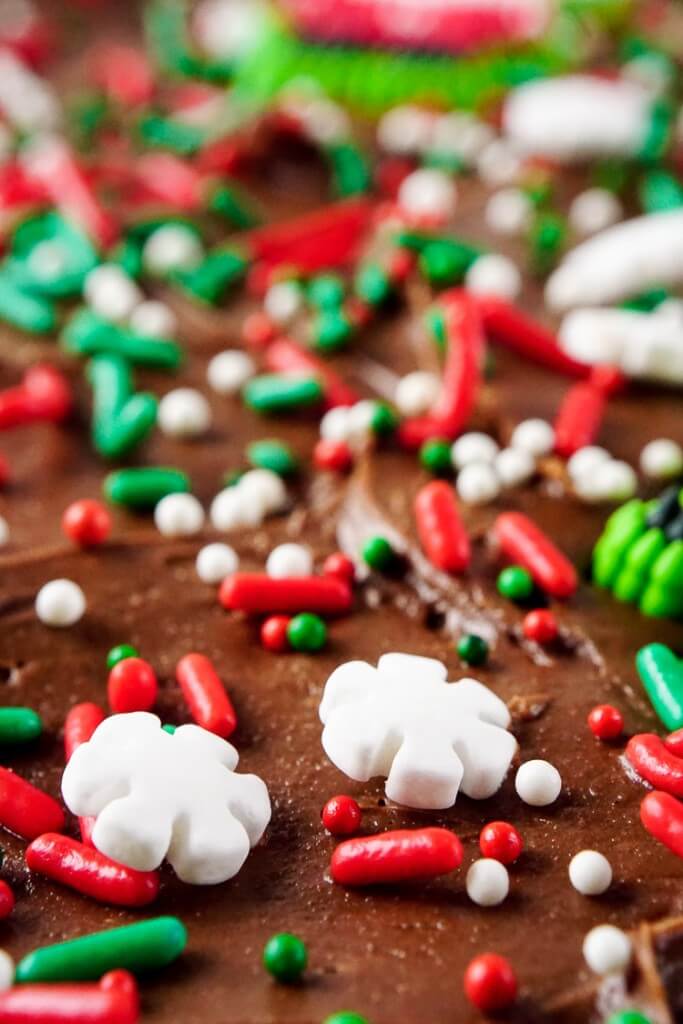 Holiday Frosted Brownies Sugar and Soul