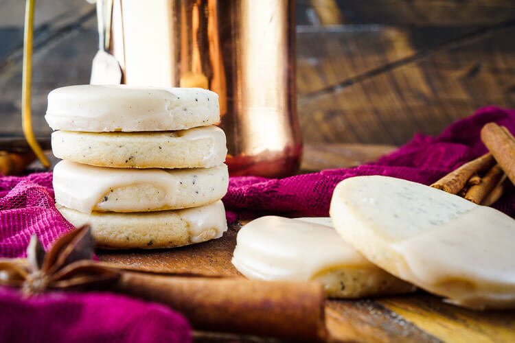 These Vanilla Chai Shortbread Cookies are simple with a little spice and a whole lot of cozy! Made with loose tea leaves, flour, butter, and sugar, these cookies are easy and fast to make. 