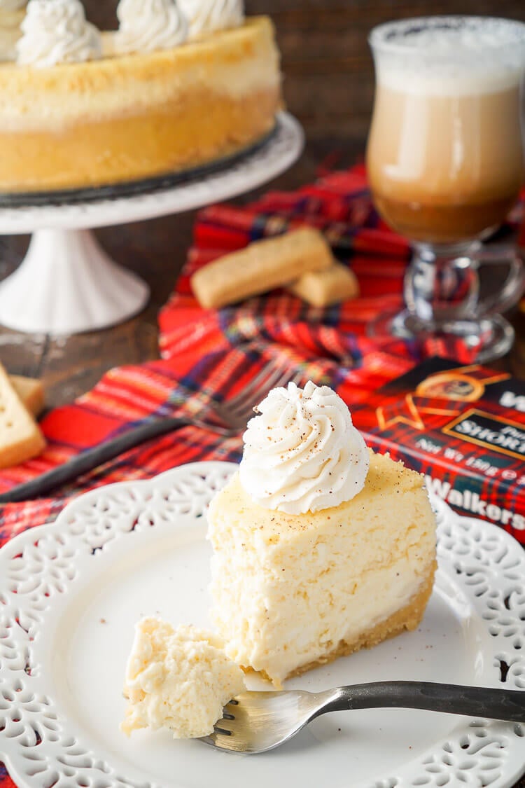 I loved this Eggnog Cheesecake! It's made with a sweet shortbread cookie crust instead of traditional graham crackers and is laced with whisky and nutmeg! I love how festive it is with a unique touch to impress guests!