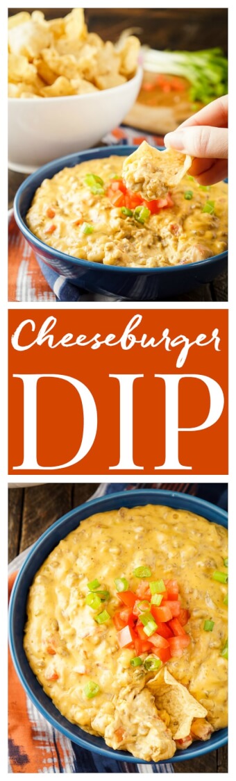 This Cheeseburger Dip tastes just like a Cheeseburger, making it the ultimate game day dip everyone will love!