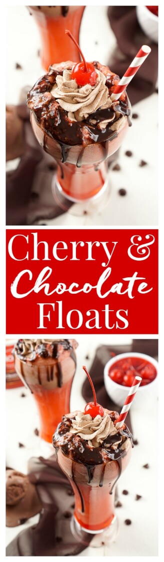 This Cherry & Chocolate Ice Cream Float recipe is inspired by Grease and such a fun flavored treat!