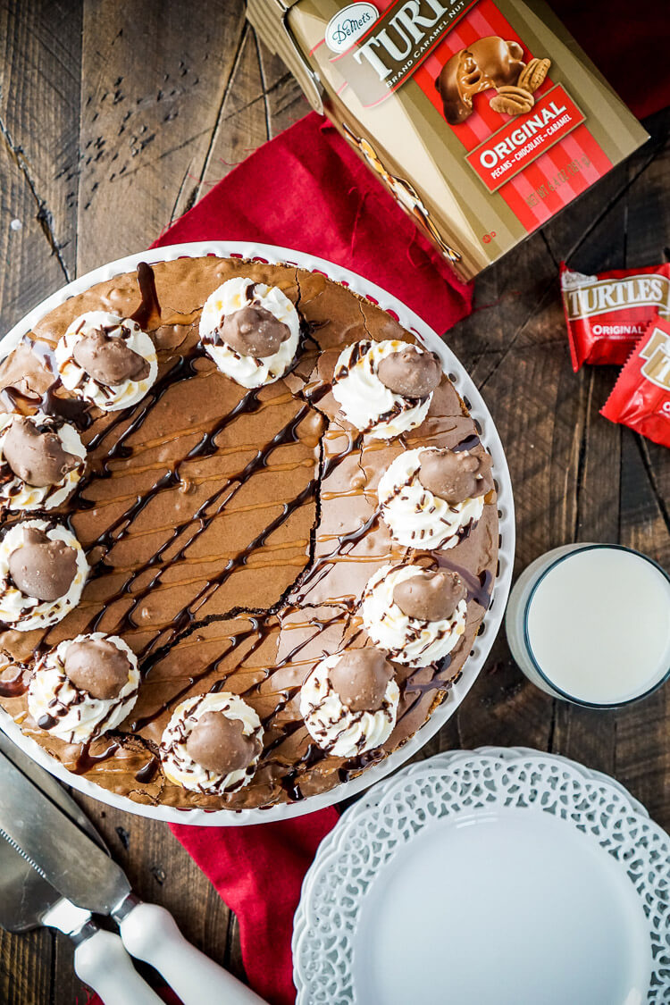 Gooey TURTLES Brownie Pie Sugar & Soul