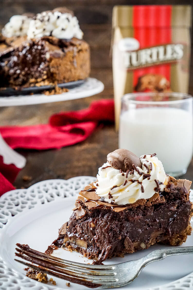 Gooey TURTLES Brownie Pie Sugar & Soul