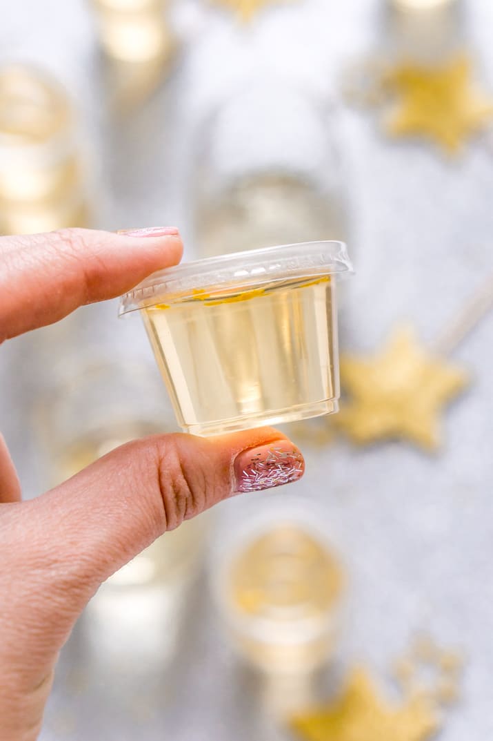 Champagne Jello Shots for New Year's Eve, Bridal Showers, and more!