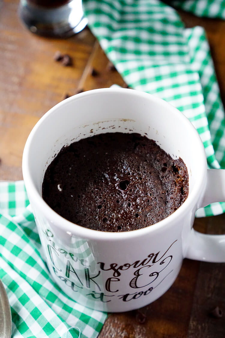 This Guinness Chocolate Mug Cake is ready in just 5 minutes and great for those nights when you want a little something sweet, fast!