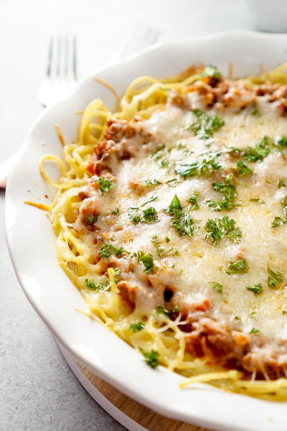 Baked Spaghetti Pie Sugar and Soul