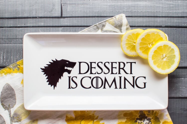 Game of Thrones Impressed Dessert Plate  Game of Thrones Honey Cake Game of Thrones Inspired Dessert Plate 2