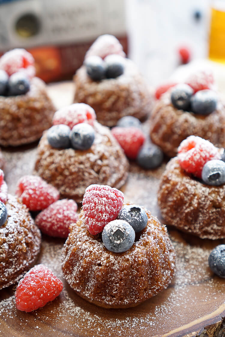 This Game of Thrones Honey Cake recipe can be made up ahead of time and is loaded with comforting flavors like honey, cinnamon, and nutmeg and laced with coffee, orange juice, and bourbon.