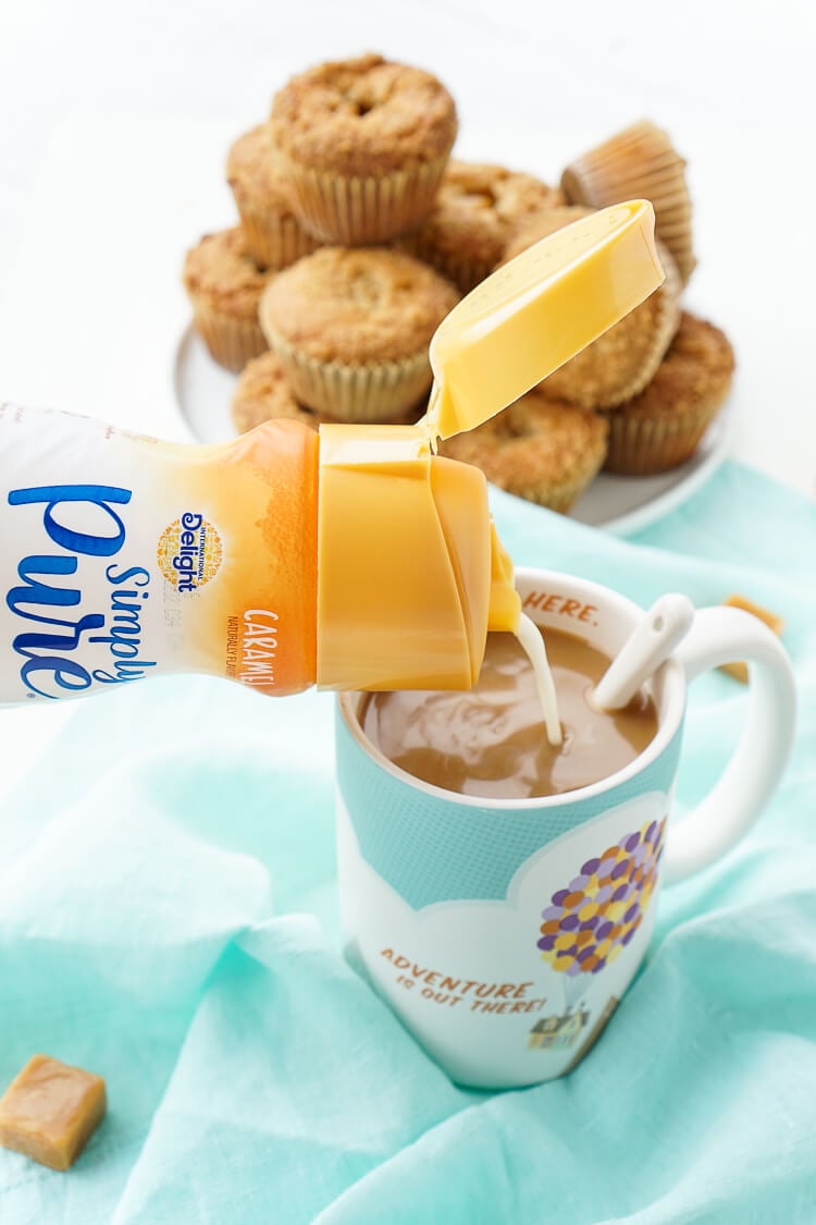 I loved these Caramel Muffins with my coffee this morning and they only took about 30 minutes to make! They're simply sweet with a gooey caramel center!