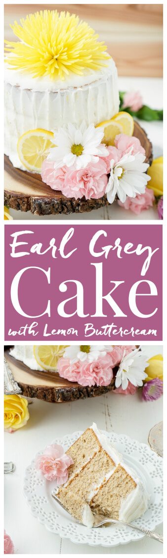 This Earl Grey Cake is the perfect afternoon dessert for tea lovers, with its tender and robust cake layered with silky lemon buttercream. via @sugarandsoulco