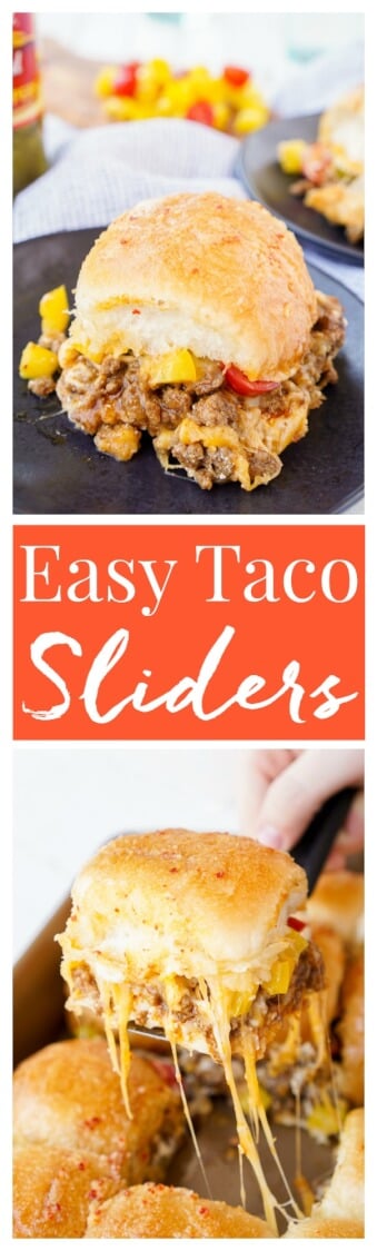  These Easy Taco Sliders are a great alternative to traditional tacos! They're simple to make and loaded with flavor, a sure crowd pleaser and a great use for leftover taco meat too!