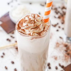 This Mocha Coffee Punch is bound to be a new party favorite by hosts and guests alike! It's easy to make and tastes amazingly creamy and delicious! Made with mocha iced coffee, sugar, milk, and vanilla ice cream, you'll love the fresh new take on the traditional party punch!