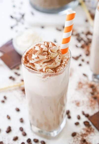 This Mocha Coffee Punch is bound to be a new party favorite by hosts and guests alike! It's easy to make and tastes amazingly creamy and delicious! Made with mocha iced coffee, sugar, milk, and vanilla ice cream, you'll love the fresh new take on the traditional party punch!