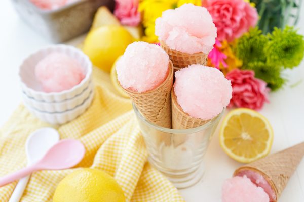 Pink Lemonade Sorbet - Sugar and Soul