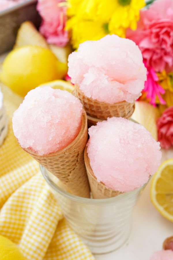 Pink Lemonade Sorbet Sugar and Soul