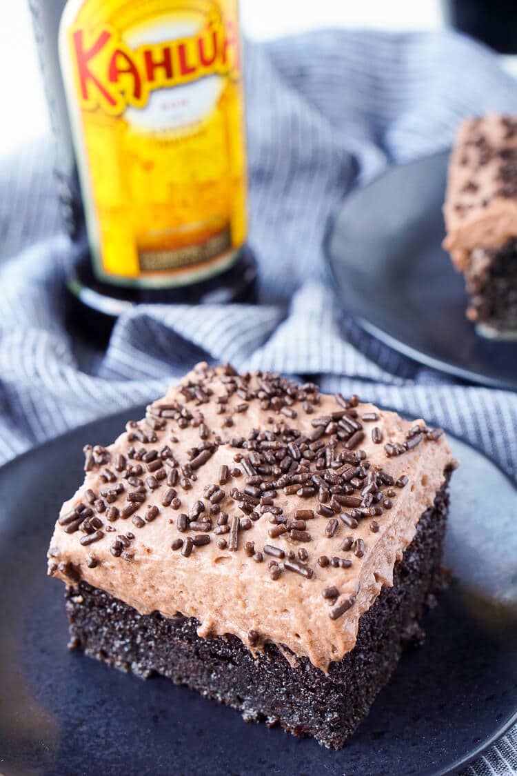 Kahlua Chocolate Poke Cake-image
