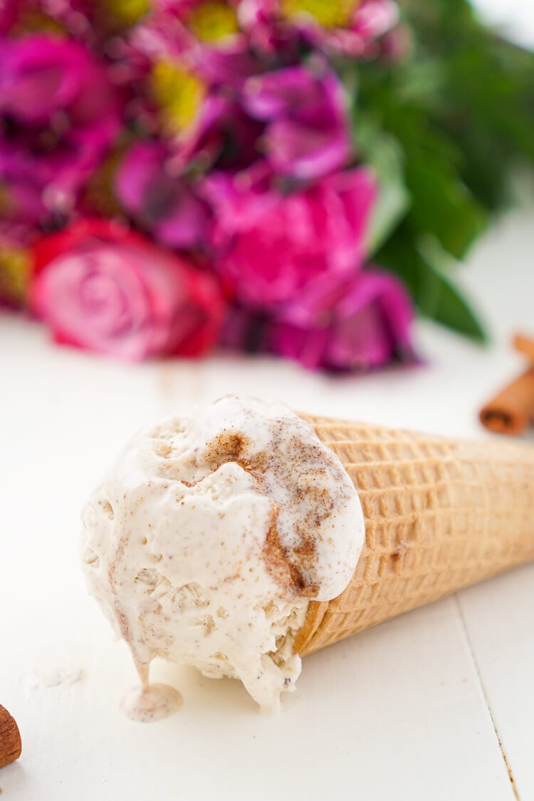 This No Churn Chinese Five Spice Ice Cream is an easy and unique dessert! It's made without an ice cream maker and the traditionally savory spices lend beautifully to the sweet cream for a summer treat your taste buds will love!