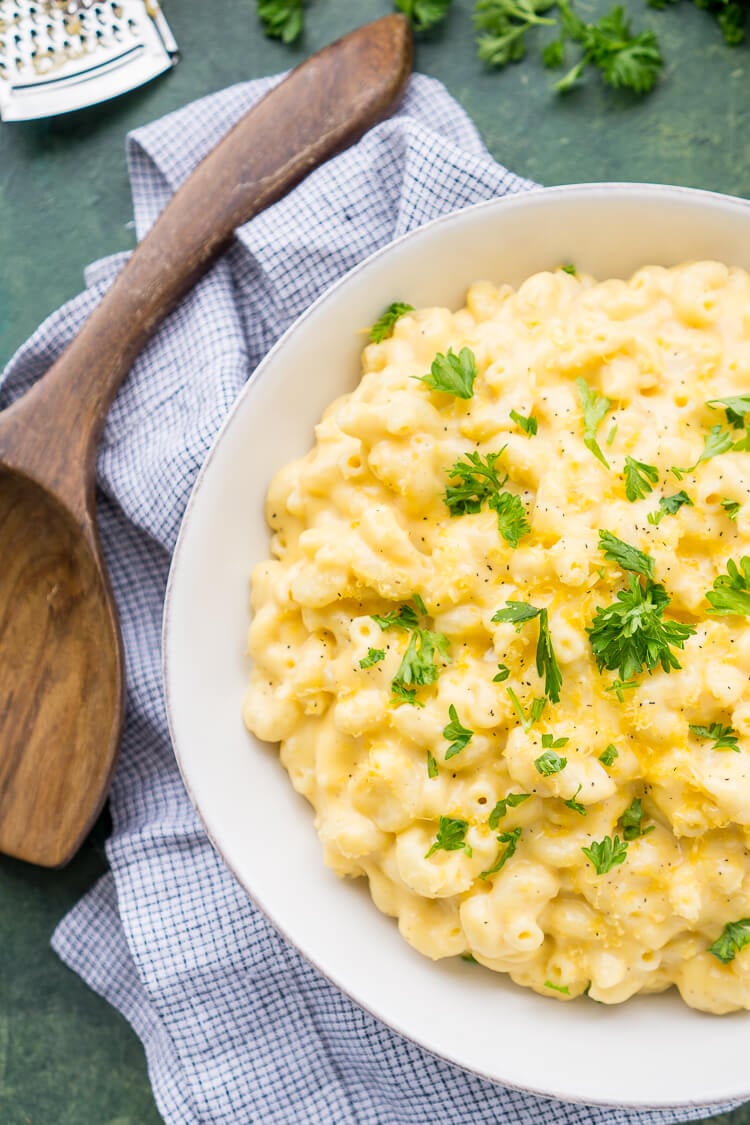 This really is the Best Ever Creamy Mac and Cheese! Made with sharp cheddar and Parmesan cheese, heavy cream and whole milk, richened with butter and kicked up with some mustard powder, you just can't go wrong! This stovetop mac and cheese recipe is on the table in just 25 minutes!