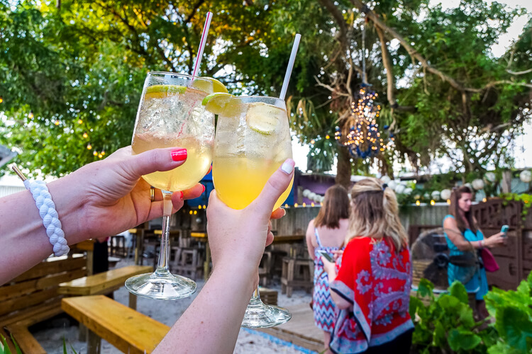 Drinks at Blue Marlin in Anna Maria Island