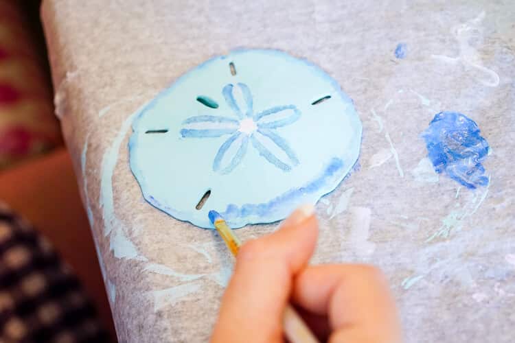 Painting Sand Dollars on Anna Maria Island