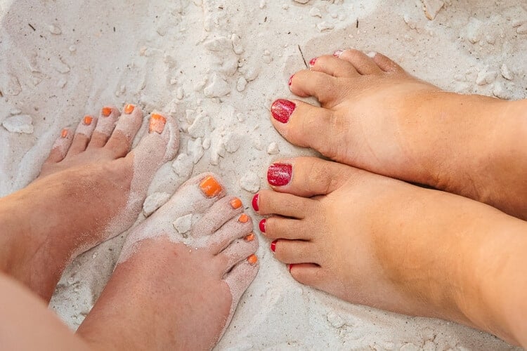 Toes in the Sand in Anna Maria Island 