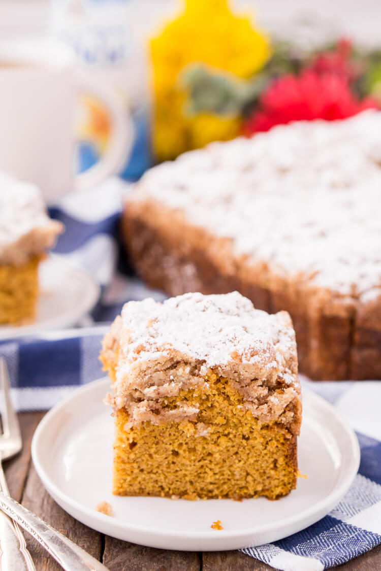 Vanilla Pumpkin Coffee Cake | Sugar and Soul