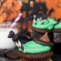 These Melted Witch Cupcakes are fun, cute, and delicious! They're easy to build and the perfect way to bring the Halloween spirit to life at your party!