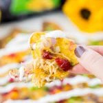These Thanksgiving Leftover Nachos are a great use for all that extra food sitting in your fridge after that big Turkey Day meal! You'll love how the cozy flavors of Thanksgiving are topped off with a little spice and tortilla chips for a meal or snack that's perfect for a weekend of binge-watching tv!