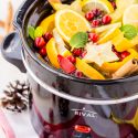 This DIY Holiday Crock Pot Potpourri will have your house smelling amazing all season long with sweet and spicy aromas of cranberries, oranges, mint, cloves, cinnamon, and more!