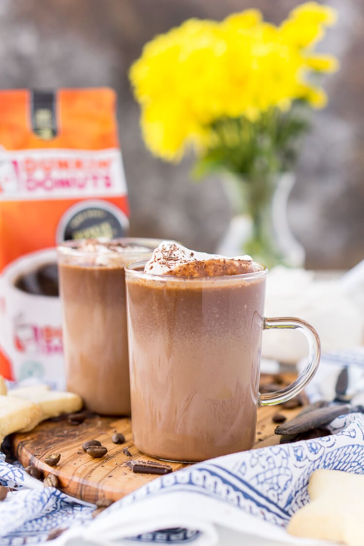 This Hot Chocolate Coffee is an indulgent blend of thick and creamy hot chocolate and bold hot dark roast coffee. The perfect brunch or dessert beverage for the holidays!