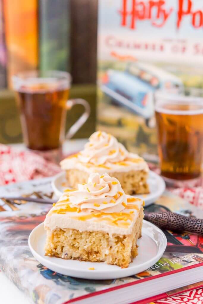 Harry Potter Butterbeer Poke Cake Sugar and Soul