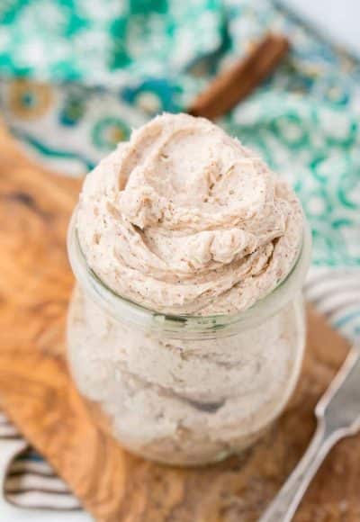 This Homemade Cinnamon Butter is bound to be a holiday table staple. Made in minutes in your stand mixer or blender, you can whip up this delicious, creamy, and spicy butter that's perfect for spreading on dinner rolls, toast, and sweet potatoes! And don't forget to brag that you made it!