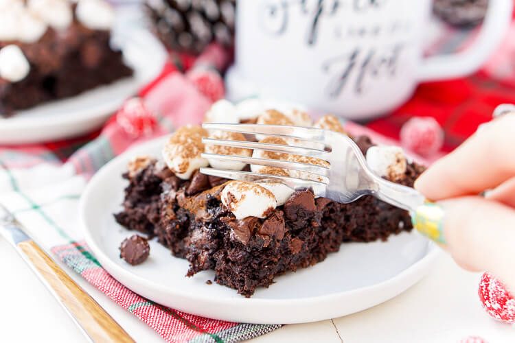 Hot Chocolate Dump Cake