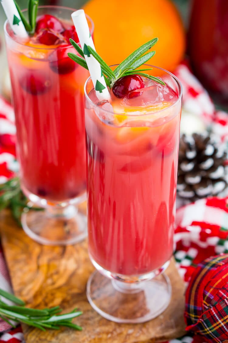 Christmas Punch Recipe (Boozy or Not) | Sugar & Soul