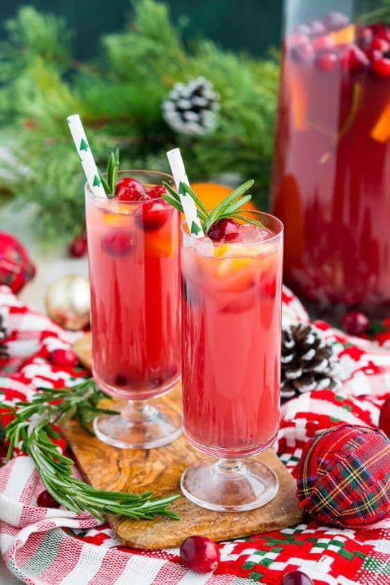 Christmas Punch Recipe (Boozy or Not!) - Sugar and Soul