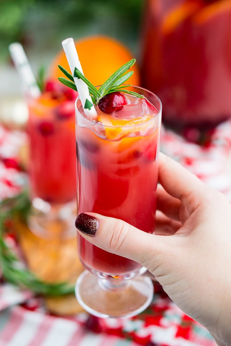 Christmas Punch Recipe (Boozy or Not) | Sugar & Soul