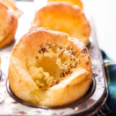 Easy Yorkshire Pudding Popovers are classic, 5-ingredient, English rolls that are delicious, quick and easy to make, and disappear fast! Pair them with a Sunday roast dinner or smother them in jam for breakfast!