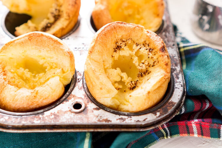 Easy Yorkshire Pudding Popovers are classic, 5-ingredient, English rolls that are delicious, quick and easy to make, and disappear fast! Pair them with a Sunday roast dinner or smother them in jam for breakfast!