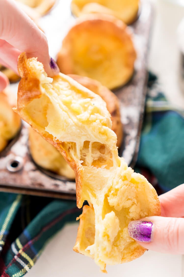 Easy Yorkshire Pudding Popovers are classic, 5-ingredient, English rolls that are delicious, quick and easy to make, and disappear fast! Pair them with a Sunday roast dinner or smother them in jam for breakfast!