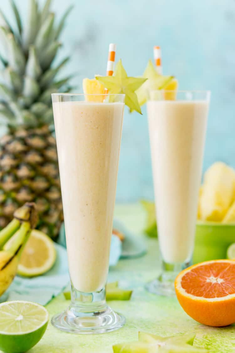 Healthy &amp; Easy Tropical Smoothie Recipe | Sugar &amp; Soul