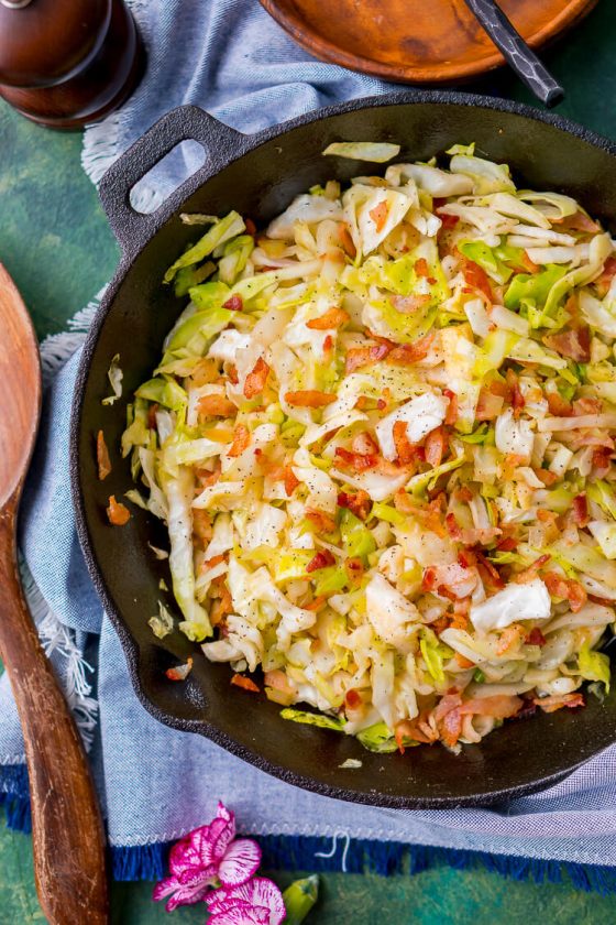 Easy Irish Fried Cabbage and Bacon Recipe Sugar and Soul
