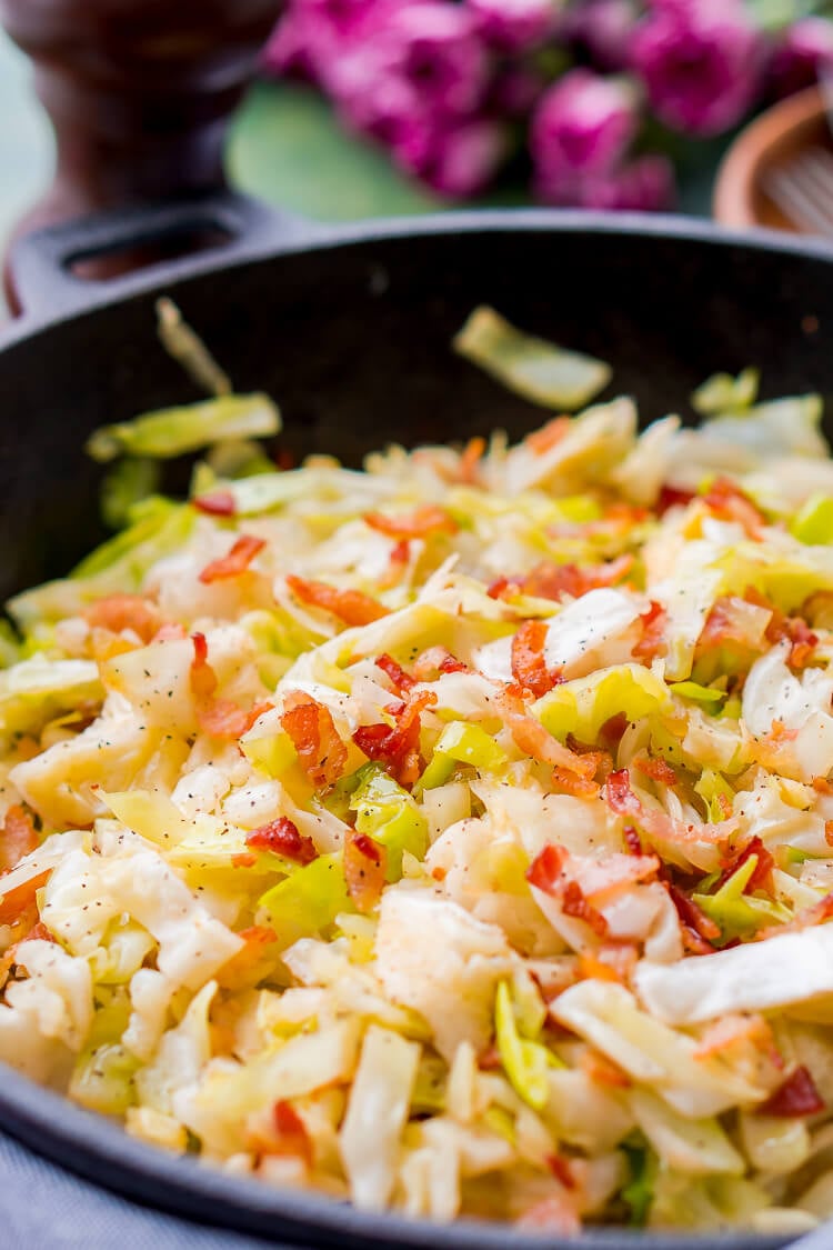 Fried Cabbage and Bacon