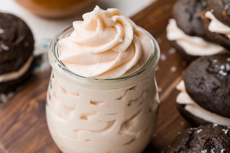 Easy Salted Caramel Frosting Recipe Sugar and Soul