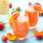 strawberry peach white wine slushies recipe 1